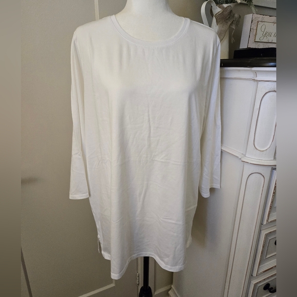 Womens Plus Size Cotton Tunic - Picture 7 of 13